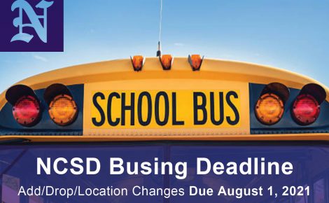 NCSD Transportation Reminder 2021