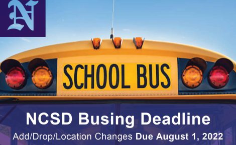 NCSD Transportation Reminder 2022