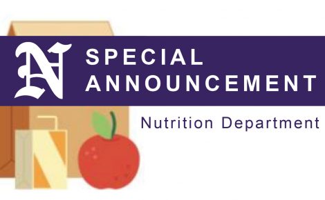 Nutrition Dept Announcement