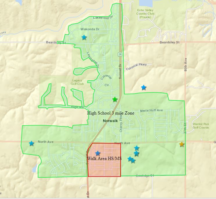 HS 3 mile Zone MAP 1